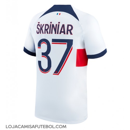 Camisa de Futebol Paris Saint-Germain Milan Skriniar #37 Equipamento Secundário 2023-24 Manga Curta